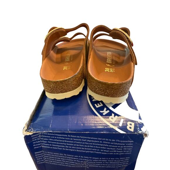 Birkenstock Brown/Cognac Arizona Big Buckle Sandal Size 7 - Picture 7 of 11